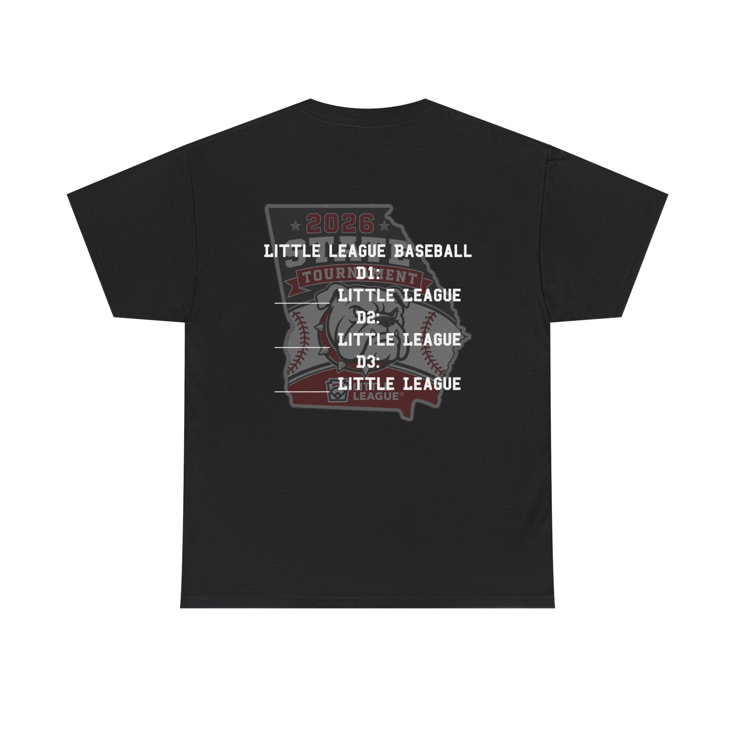 2026 Little League State Tournament T-Shirt (Black)