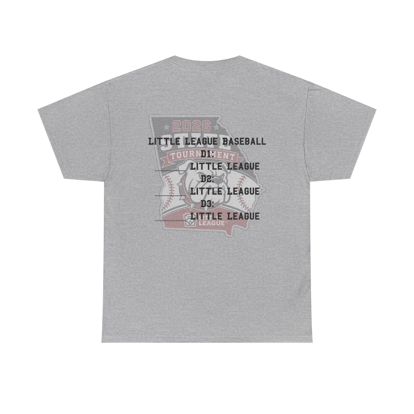 2026 Little League State Tournament T-Shirt (Grey)