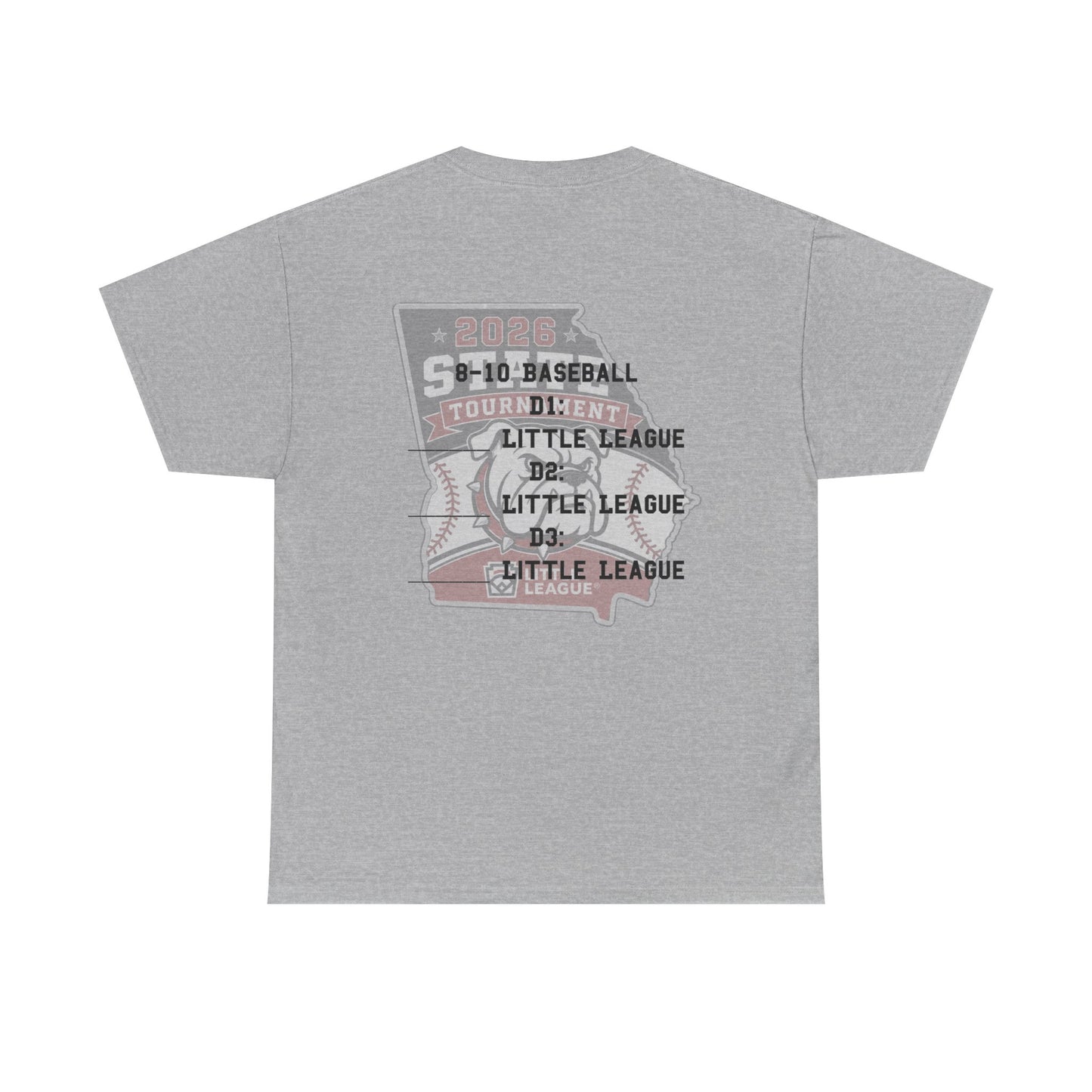 2026 8-10 State Tournament T-Shirt (Grey)